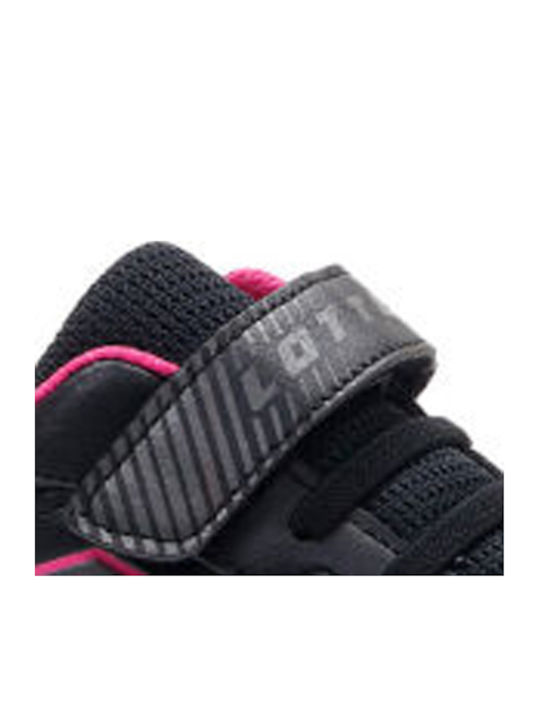 Set Ace XVII CL SL Αθλητικά Παιδικά Παπούτσια Τέννις με Σκρατς Μαύρα
