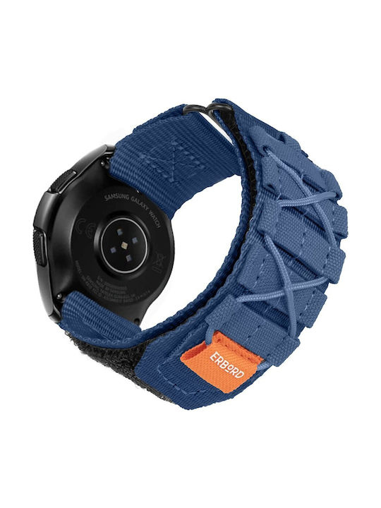 Erbord Curea Piele Albastru (Universal 22mm)