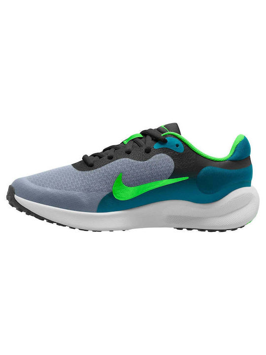 Revolution 7 GS Αθλητικά Παιδικά Παπούτσια Running με Κορδόνια Μαύρα