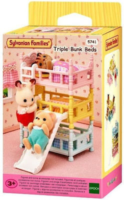 Epoch Toys Miniature Toy Triple Bunk Bed Sylvanian Families for 3+ Years