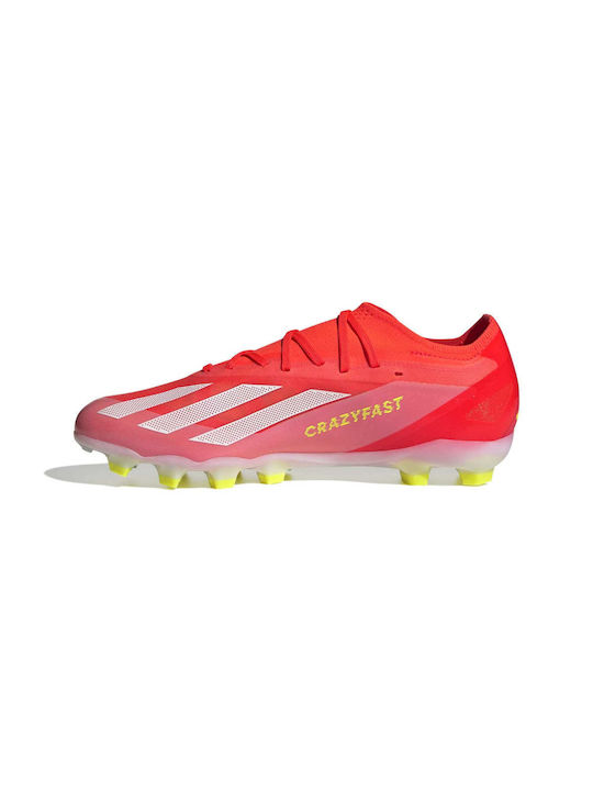 Adidas X Crazyfast Pro FG Χαμηλά Ποδοσφαιρικά Παπούτσια με Τάπες Κόκκινα