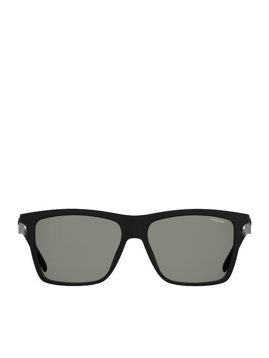 Polaroid Herren Sonnenbrillen mit Schwarzem Horn umrandetem Rahmen und Grauen Polarisiert Gläsern PLD2050/S 807/M9