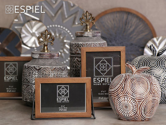 Espiel Κορνίζα Μεταλλική Καφέ / Χρσυό 4τμχ