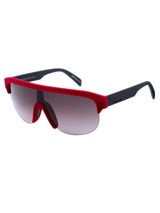 Italia Independent Men's Sunglasses with Red Plastic Frame 0911V.053.000