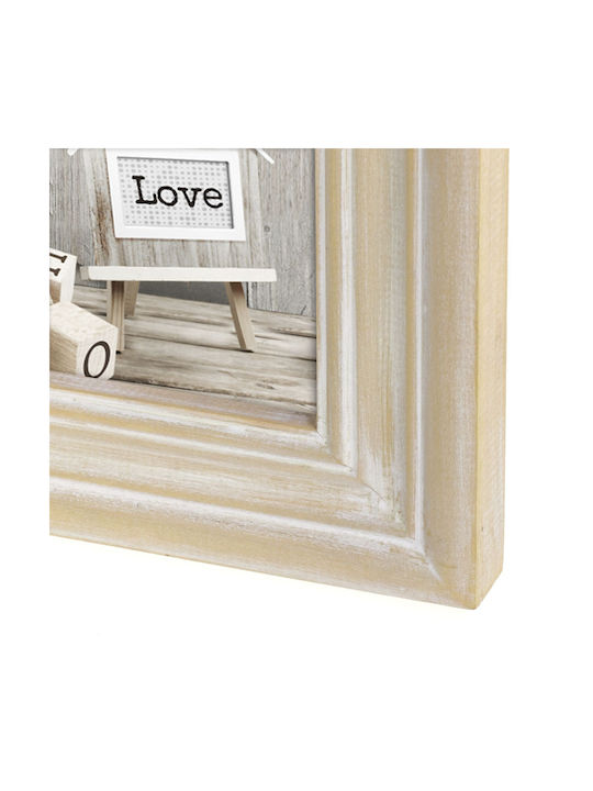 ZEP Rivoli Natural Wooden Photo Frame with White Frame