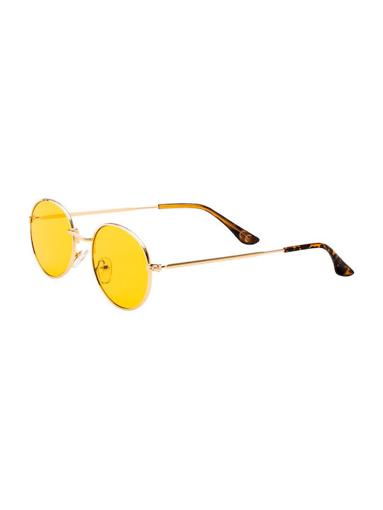 Limone Sunglasses with Yellow Transparent Metal Frame and Yellow Lens 01-9014-6