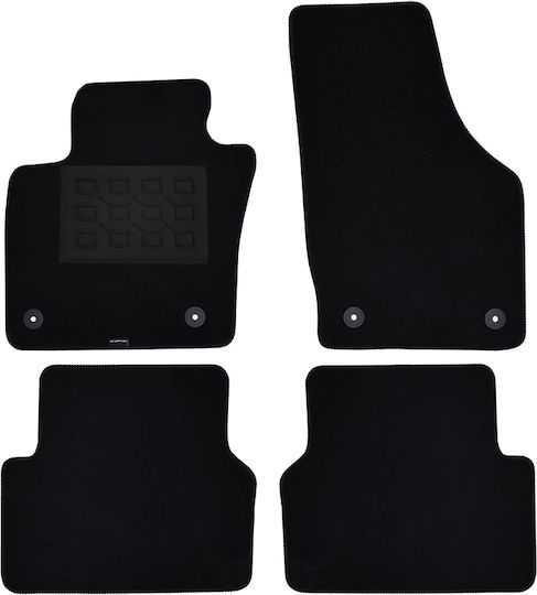 Lampa Set of Front and Rear Mats 4pcs for Renault Megane 8U Black