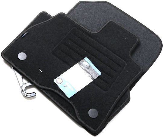 Petex Set of Front and Rear Mats 4pcs for Nissan Leaf 2018 Black