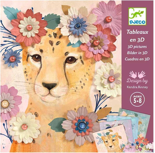Djeco Paper Cutting Floral Wreaths for Children 8+ years old Years
