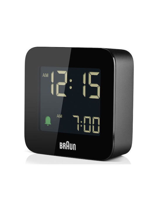 Braun BC 08 Tabletop Digital Clock LED Plastic with Alarm Clock Black