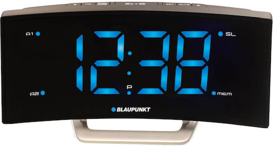 Blaupunkt Blaupunkt Tischuhr Digital LCD mit Wecker & Radio Schwarz