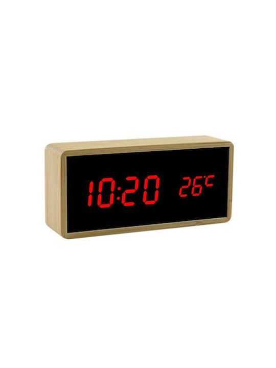 Factory Holz Tisch-Digitaluhr mit Wecker 1299