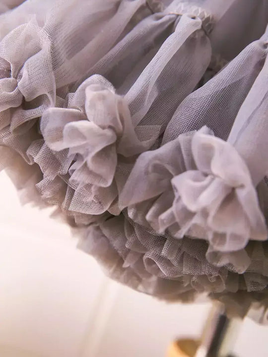 Kinder Tutu Rock aus Tüll Gray