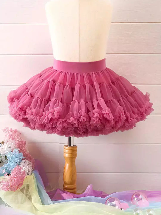 Fustă Tutú pentru Copii din Tulle Roșie