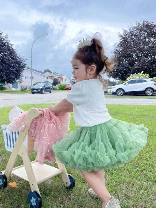 Fustă Tutú pentru Copii din Tulle Verde