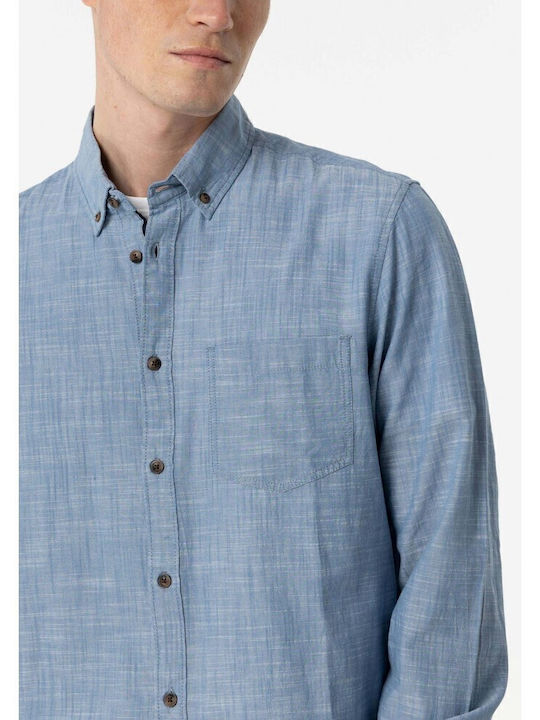 Long Sleeve Shirt in Regular Fit Blue