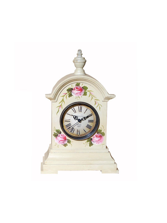 Tabletop Clock Wooden 23x35cm CAV7346