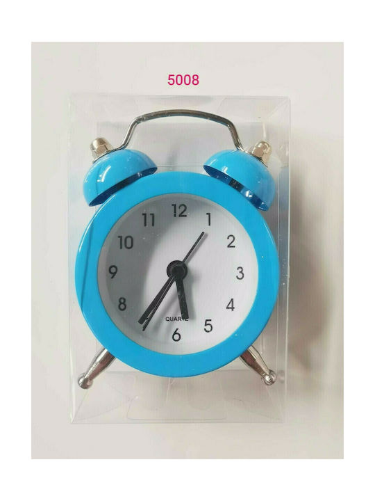 676166 Tabletop Clock with Alarm Blue