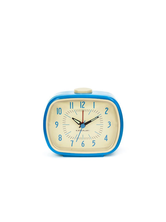 Kikkerland Tabletop Clock with Alarm Blue AC08-BL