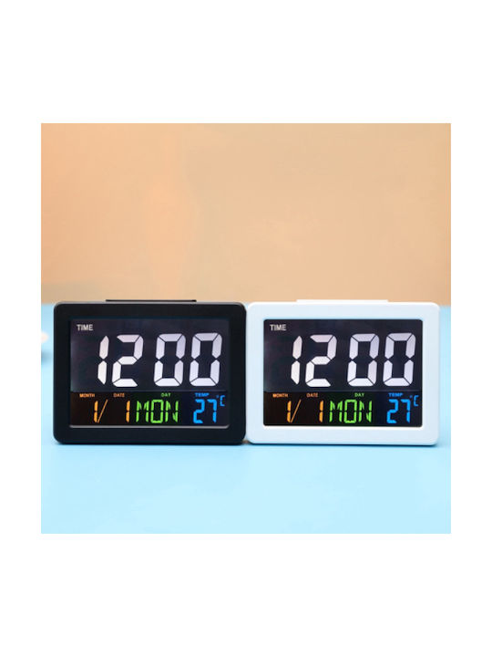 Tisch-Digitaluhr mit Wecker Schwarz 902002_b