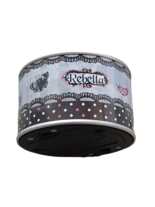 Rosa-Lila Fantastische Mädchen Tischuhr mit Zeigern Durchmesser 11cm