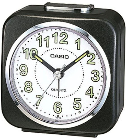 Casio Επιτραπέζιο Ρολόι με Ξυπνητήρι Μαύρο TQ-143S-1DF