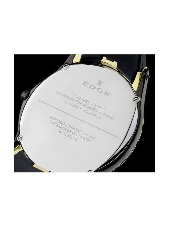 EDOX Les Bemonts Ultraflat Classic Stainless Steel Bracelet 27001