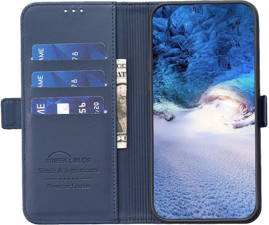 Binfen Wallet Case Δερματίνης Μπλε (Redmi Note 13 5G)
