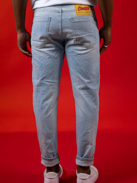 Ανδρικό Παντελόνι Τζιν Ελαστικό Light Denim