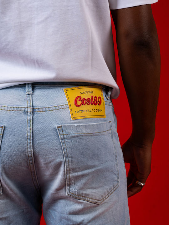 Ανδρικό Παντελόνι Τζιν Ελαστικό Light Denim