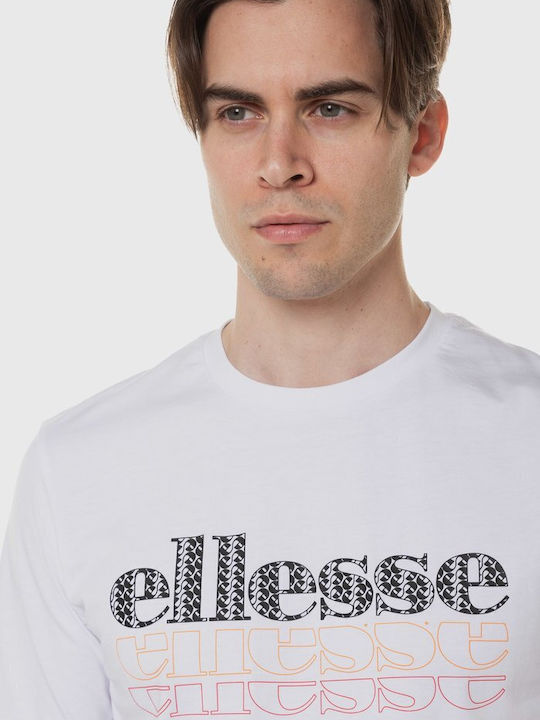 Ellesse T-shirt Bărbătesc cu Mânecă Scurtă Alb