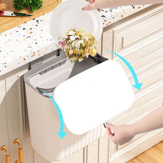 Home Use Кош За Боклук за Шкаф Пластмасов Сив 9 л