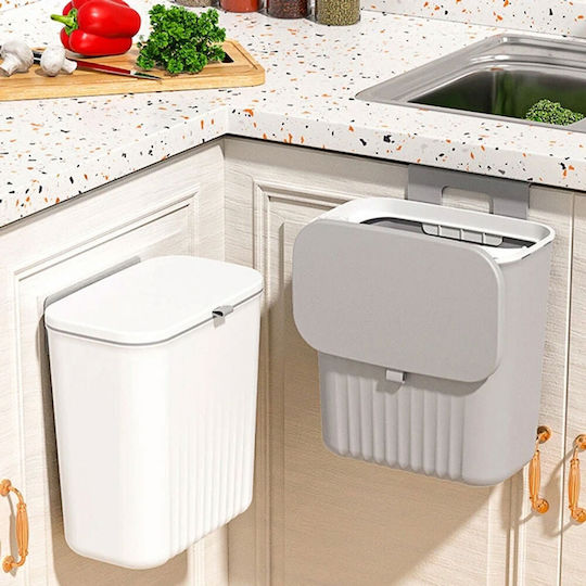 Home Use Кош За Боклук за Шкаф Пластмасов Сив 9 л
