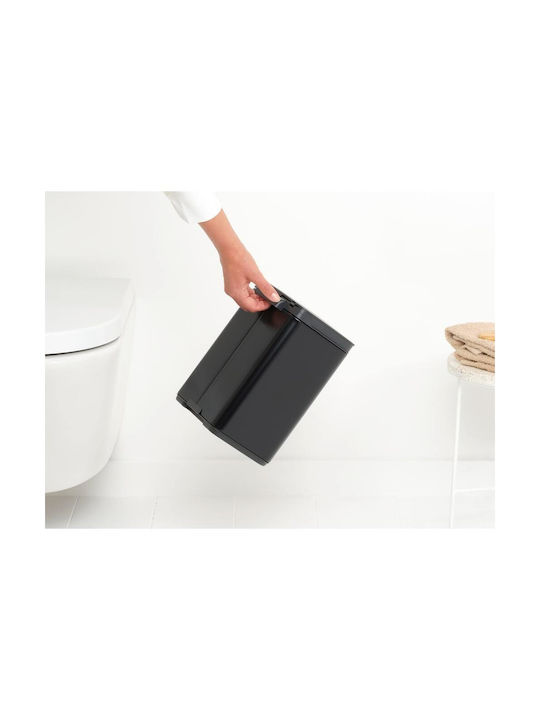 Brabantia Coș Mic De Gunoi Din Plastic Negru 4lt