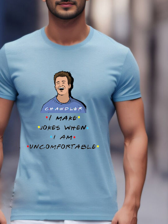 Fruit of the Loom Friends Tv Chandler T-shirt Βαμβακερό Fruit of the Loom Friends Tv Chandler T-shirt Βαμβακερό