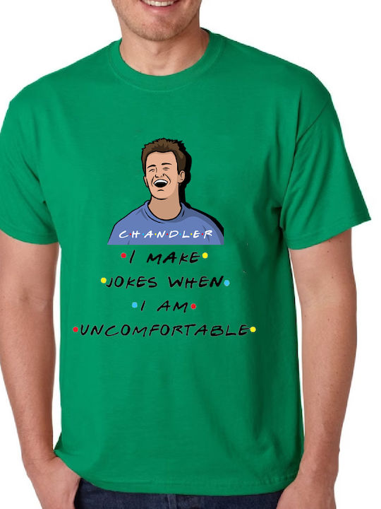 Fruit of the Loom Friends Tv Chandler T-shirt Βαμβακερό