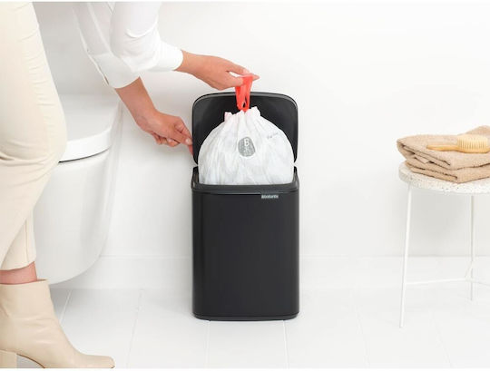 Brabantia Plastic Waste Bin with Floating Lid Black 7L
