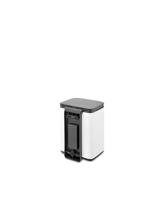 Brabantia Coș De Gunoi Bo Trash Bin Din Plastic Alb 4lt