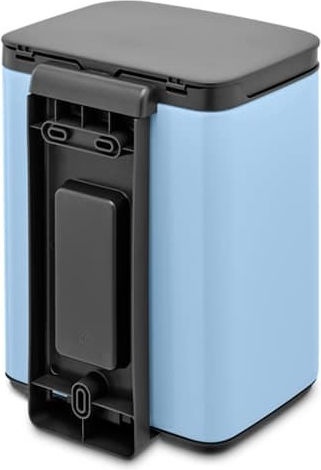 Brabantia Bo Small Waste Bin Plastic with Oscillating Lid Dreamy Blue 4lt