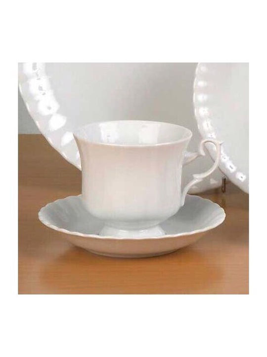 Cryspo Trio Set of Cups Tea Porcelain White 250ml 6pcs