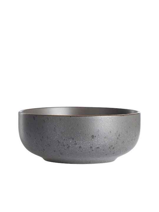 Espiel Serving Bowl Round Ceramic Gray with Diameter 15cm