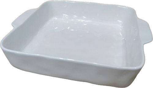 Cryspo Trio Квадрат Огнеупорно Съд от Порцелан 31x27x6.4см 1бр