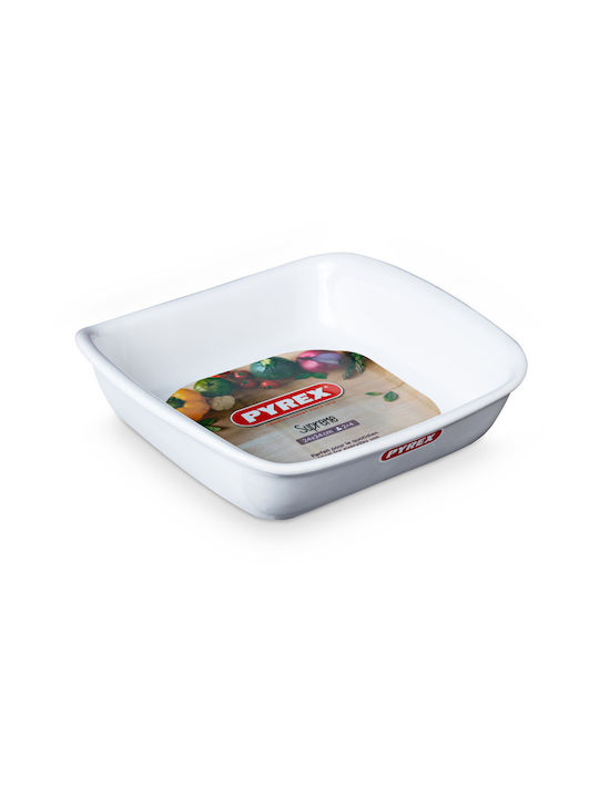 Pyrex Supreme Τετράγωνο Πυρίμαχο Σκεύος Κεραμικό 24x24cm