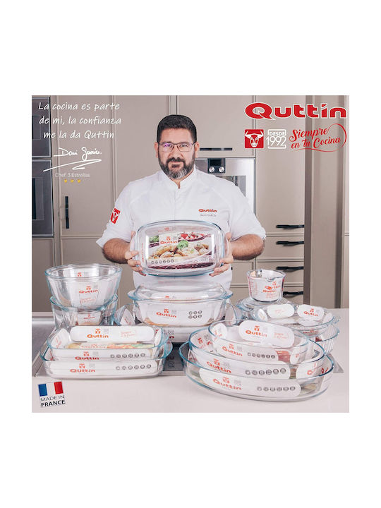 Quttin Glass Round Heat-Resistant Cookware for Tart 20.2x17.8x3.8cm