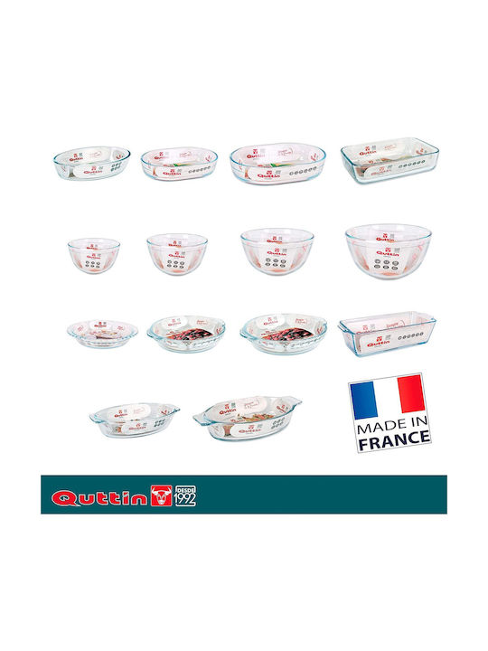 Quttin Glass Round Heat-Resistant Cookware for Tart 20.2x17.8x3.8cm