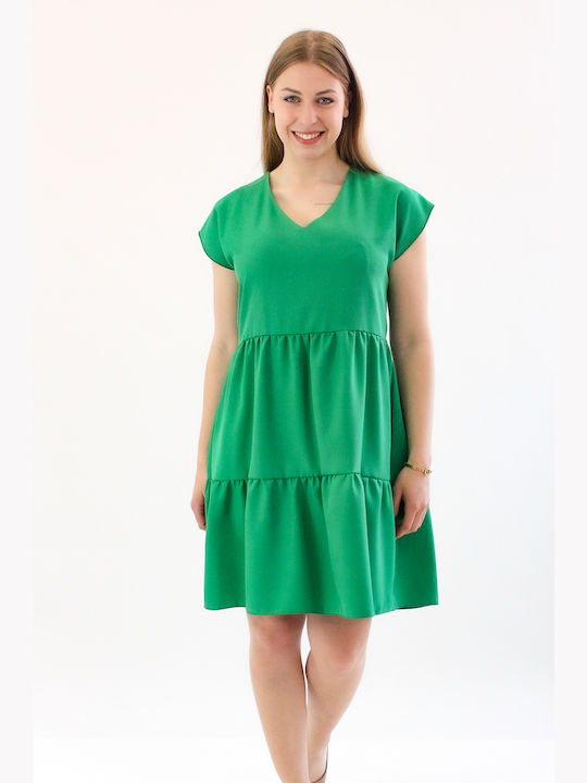 Brak Summer Dress with Ruffle Werdan Green