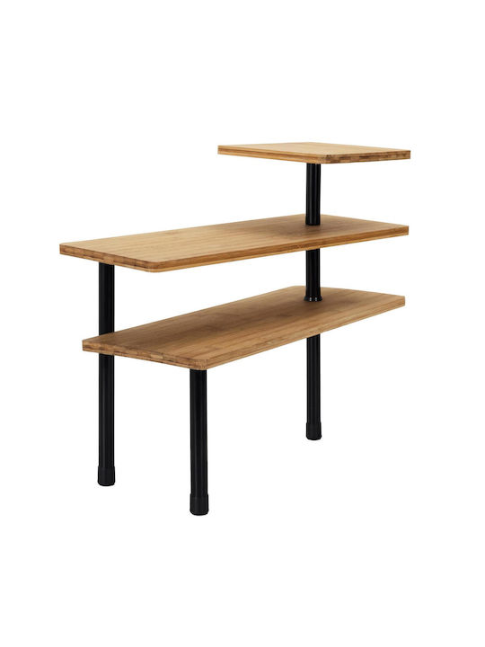 Click Tabletop Bamboo Rack 43x43x38cm Beige