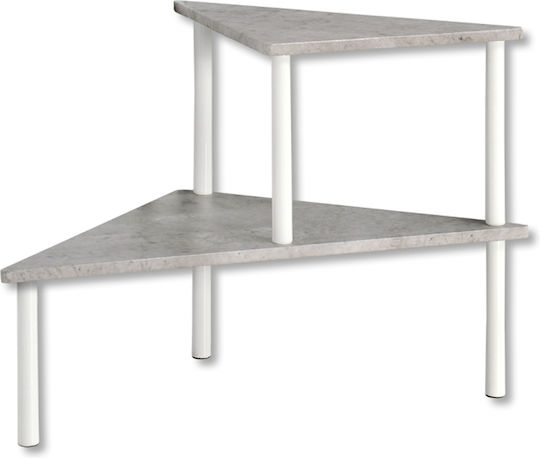 Kesper Επιτραπέζια Βάση Μεταλλική 53x38x38εκ. Λευκή