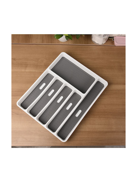 Viosarp Plastic Drawer Divider in White Colour 33x41x5cm