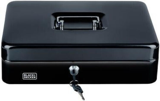 Black & Decker Cash Box with Lock Black 24007